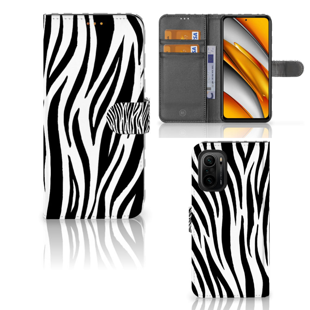 Poco F3 | Xiaomi Mi 11i Telefoonhoesje met Pasjes Zebra