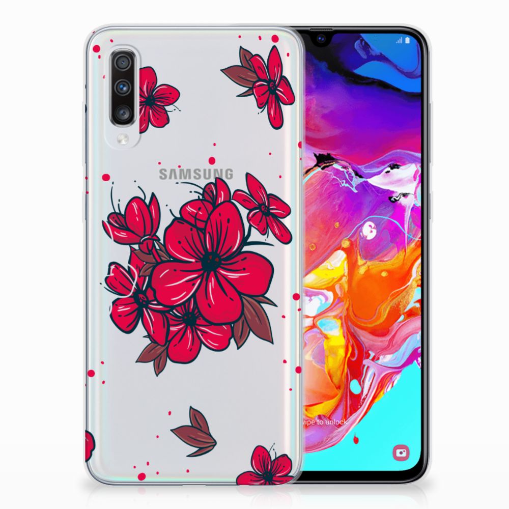 Samsung Galaxy A70 TPU Case Blossom Red