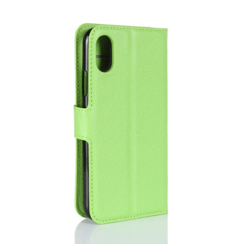 Apple iPhone X | Xs Hoesje Groen met opbergvakjes