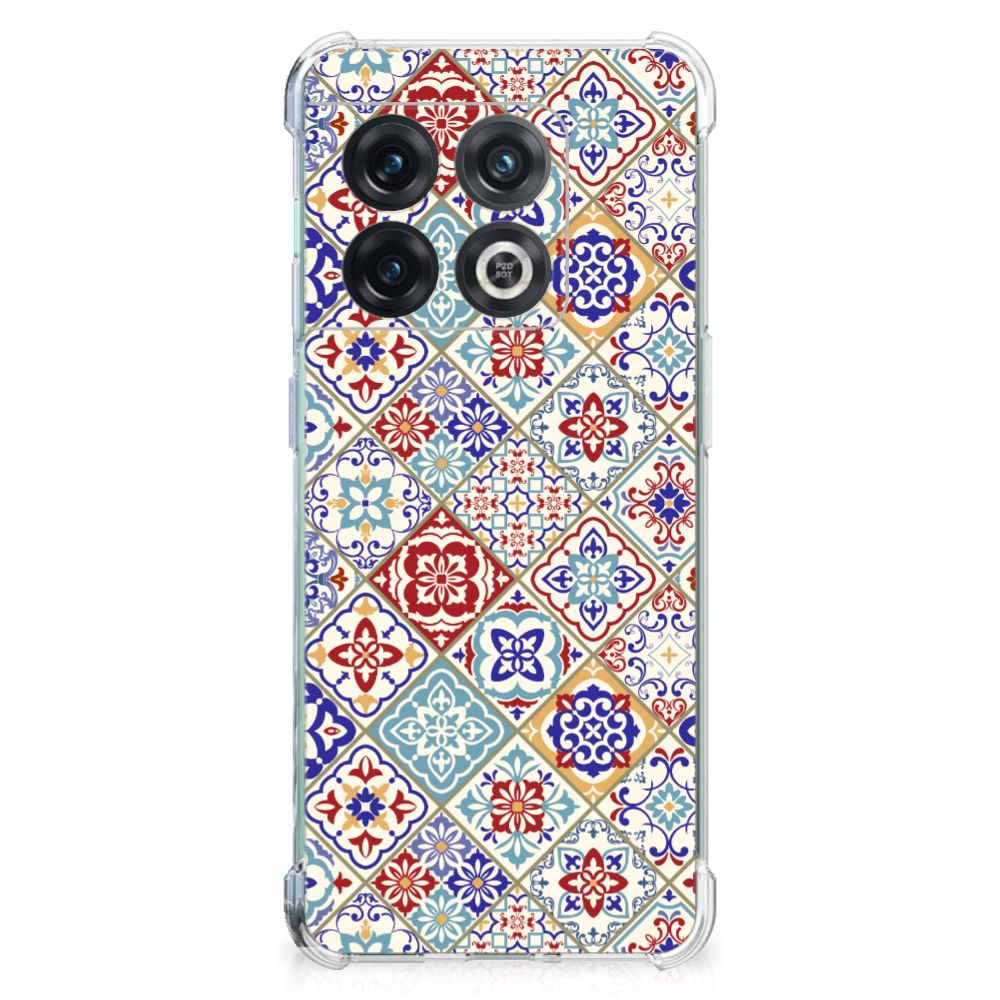 OnePlus 10 Pro Anti-Shock Hoesje Tiles Color