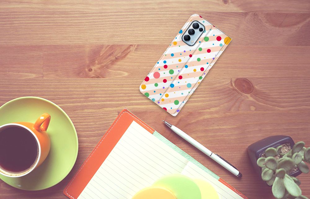 OPPO Find X3 Lite Hoesje met Magneet Dots - B2C Telecom