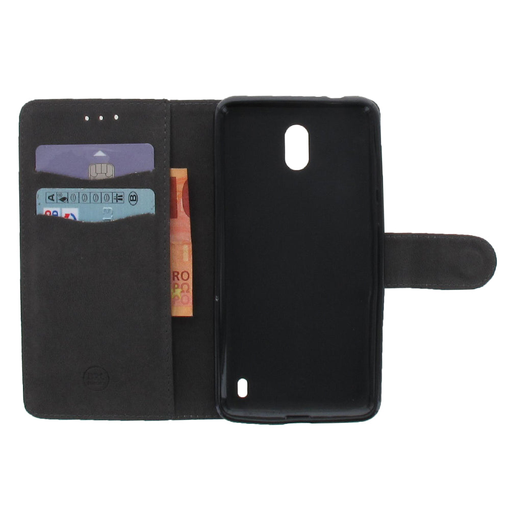 Nokia 2 Telefoonhoesje Wit met Opbergvakjes