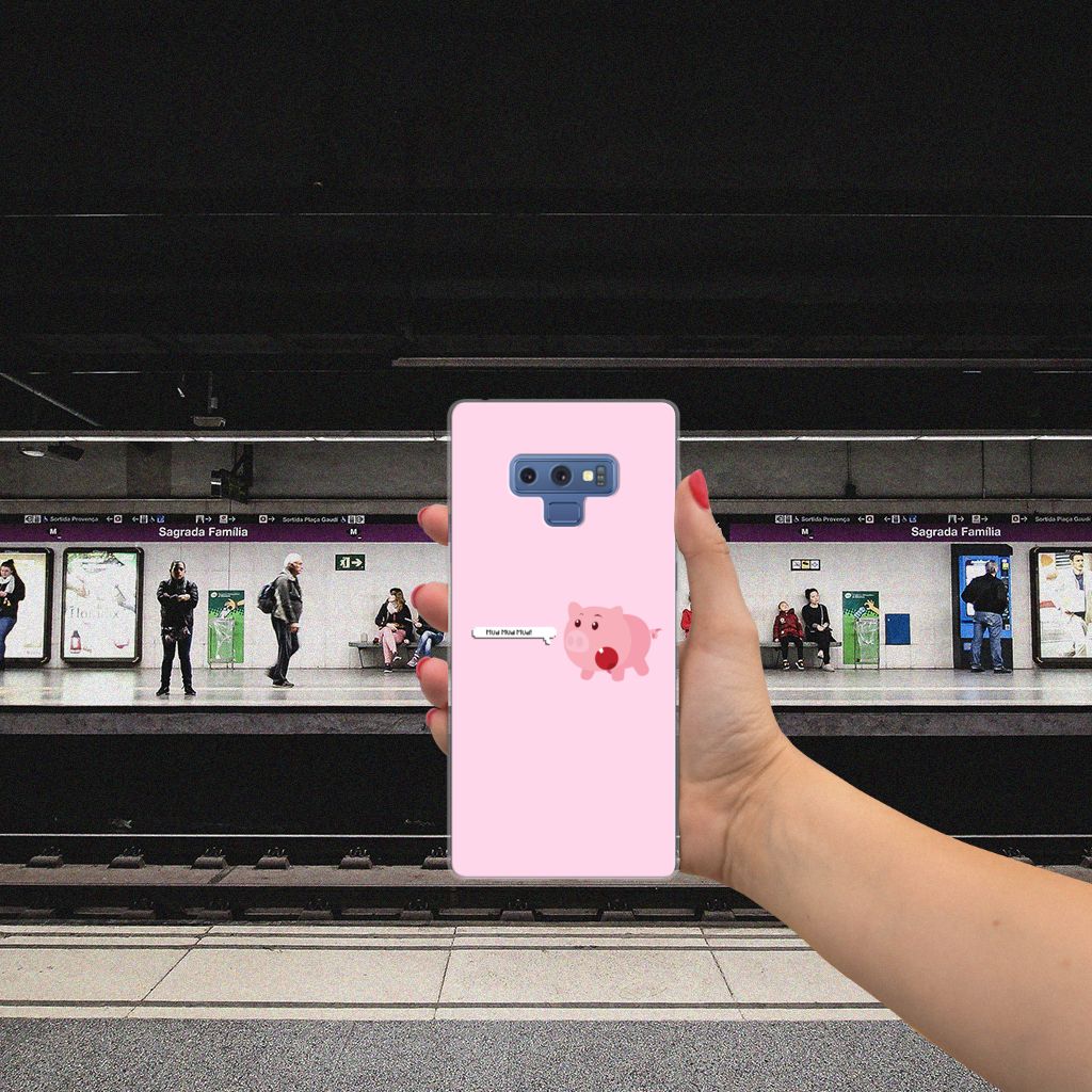 Samsung Galaxy Note 9 Telefoonhoesje met Naam Pig Mud