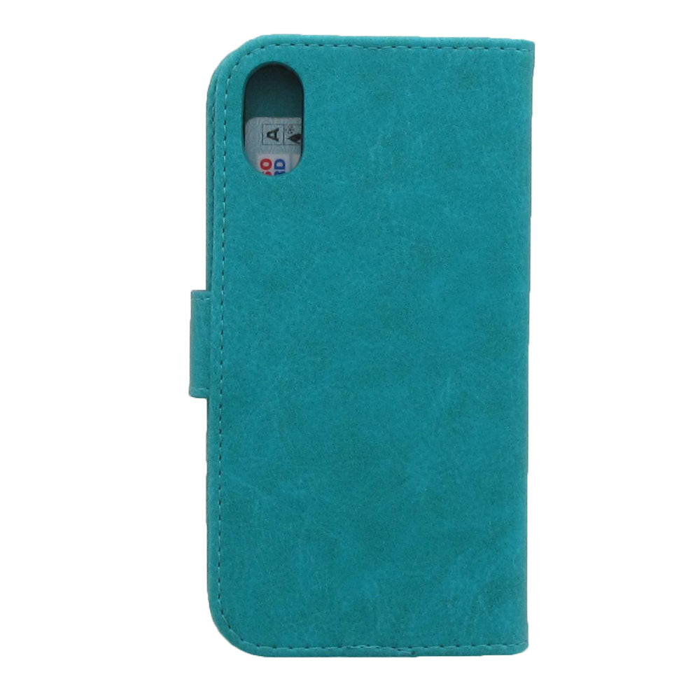 Apple iPhone X Hoesje Blauw met Pasjeshouder