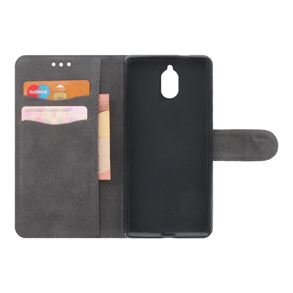 Nokia 3.1 2018 Boekhoesje Wit met Pasjeshouder