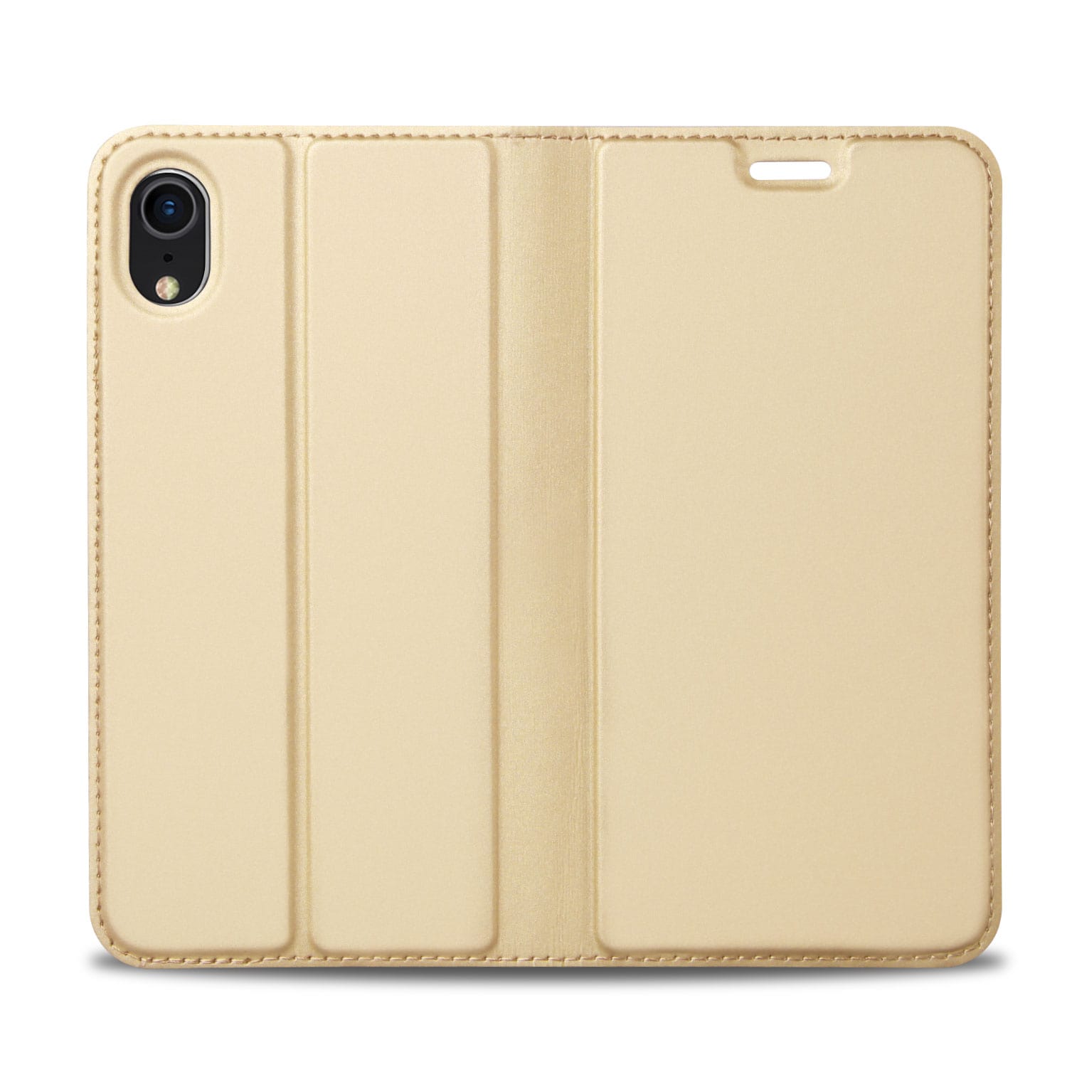 Apple iPhone Xr Hoesje Goud met Pashouder