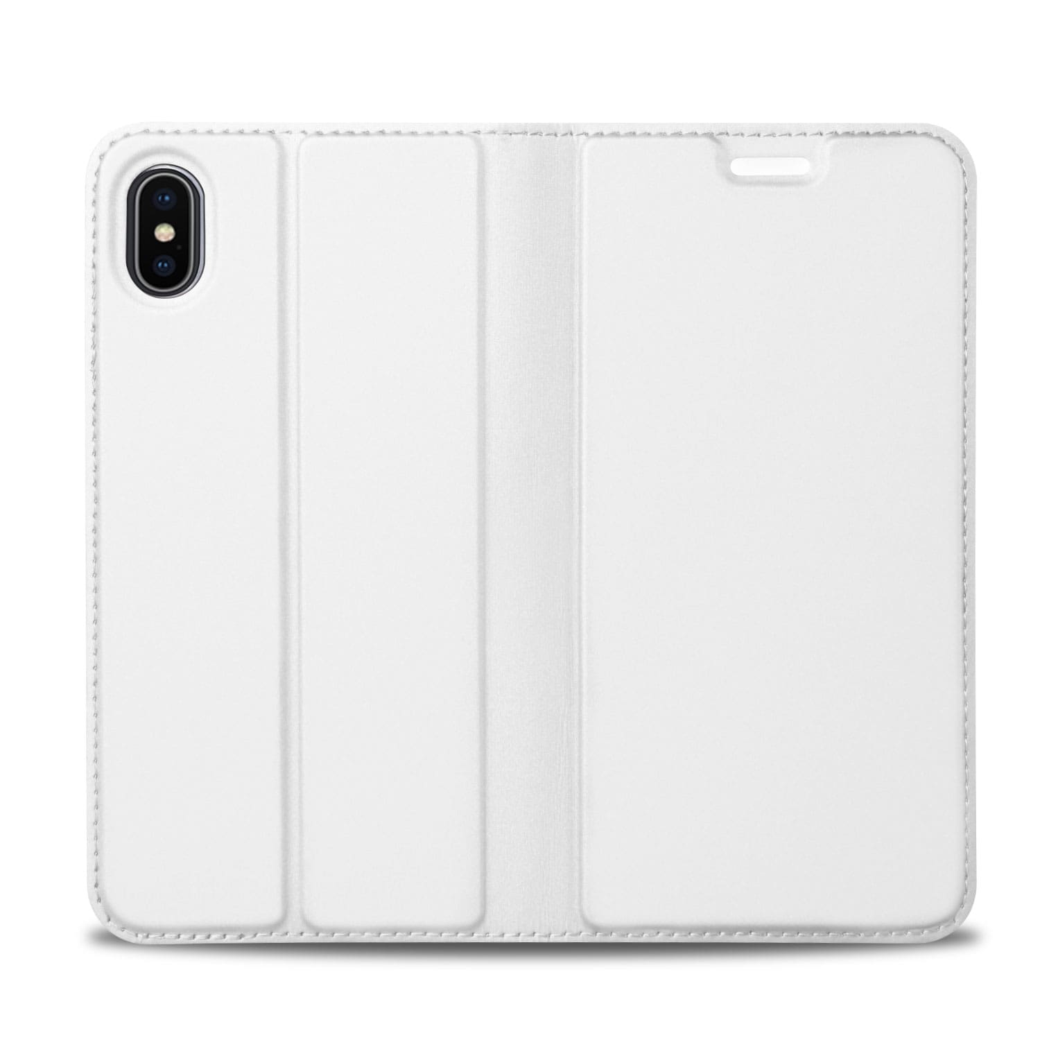 Apple iPhone Xs Max Hoesje Wit met Pashouder