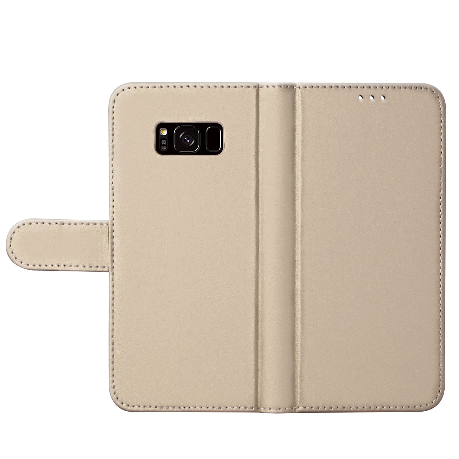 Samsung Galaxy S8 Telefoonhoesje Goud met Pasjeshouder