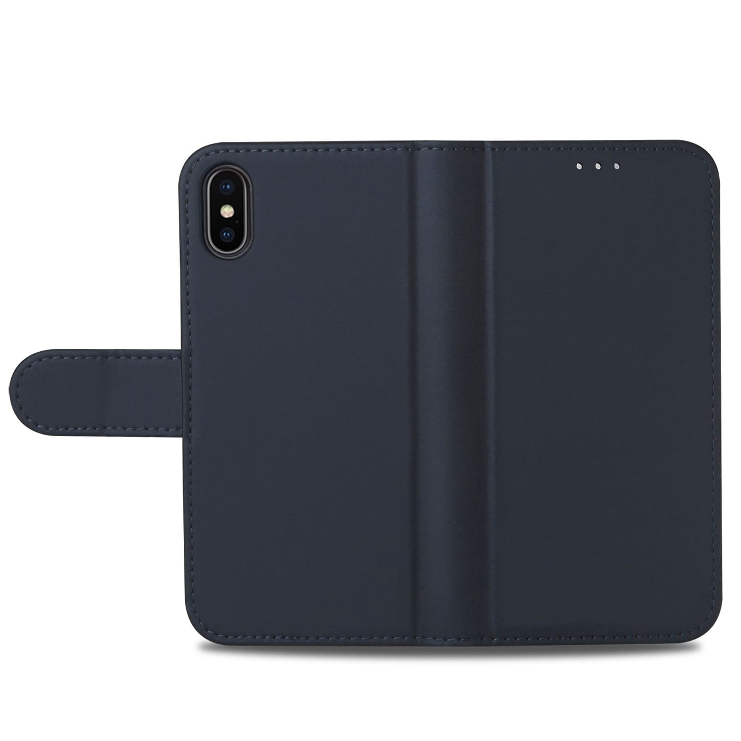 Apple iPhone Xs Max Hoesje Blauw met Pasjeshouder