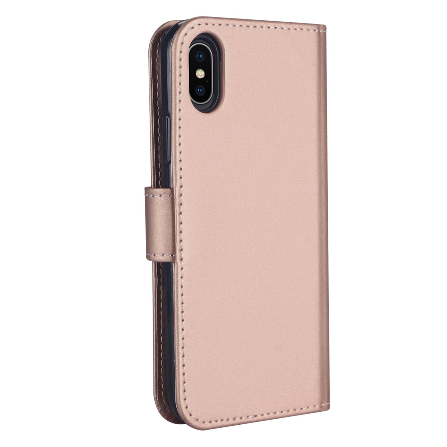 Apple iPhone Xs Max Hoesje Rose met Pasjeshouder