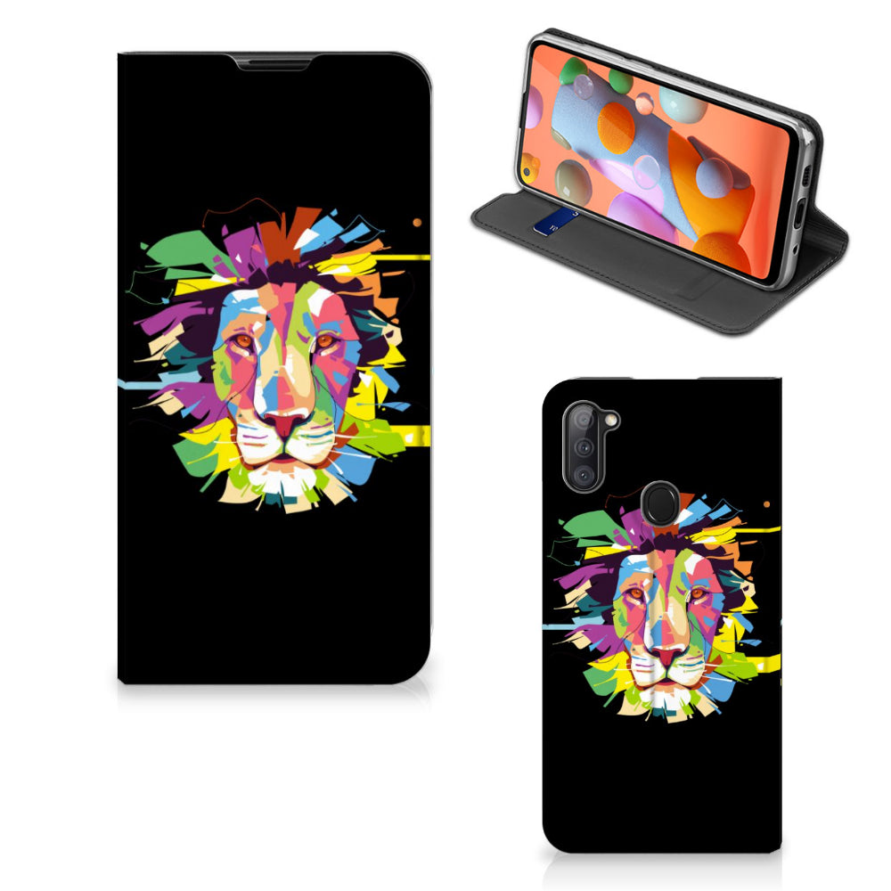 Samsung Galaxy M11 | A11 Magnet Case Lion Color