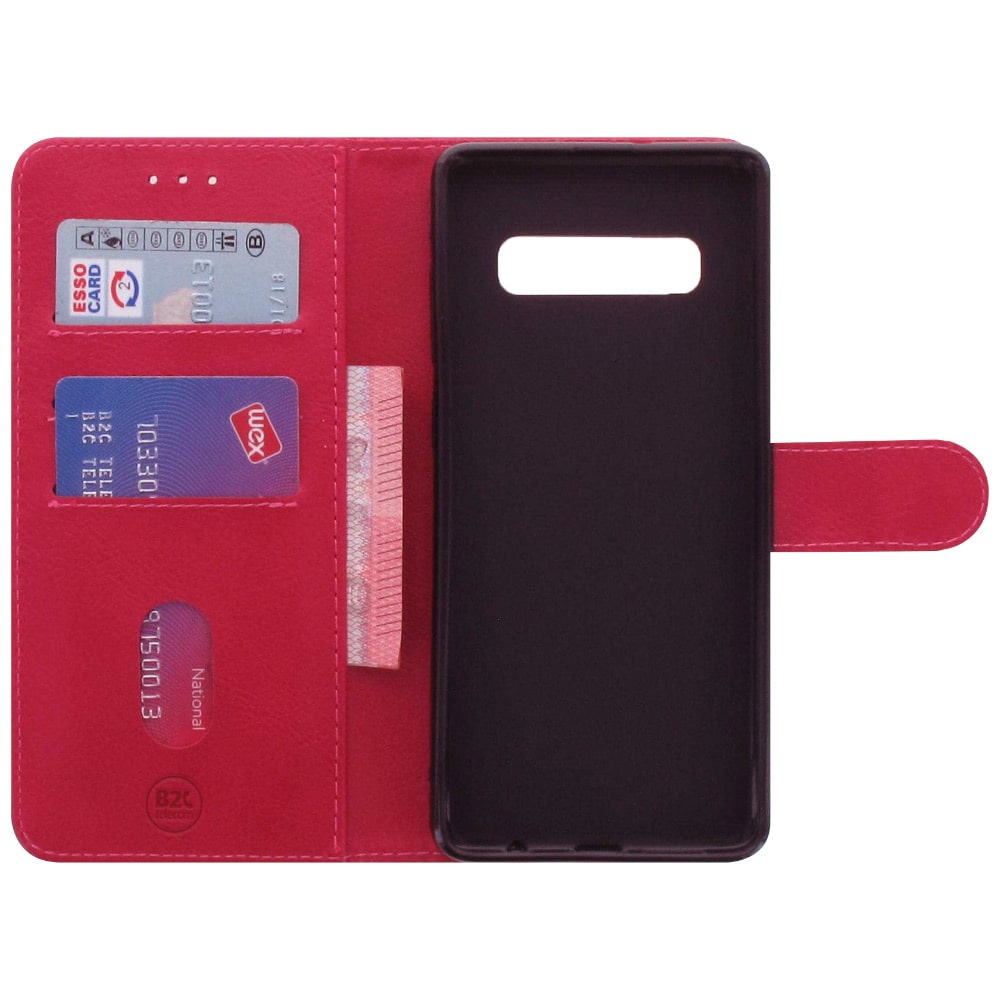 Samsung S10 Plus Hoesje Roze met Pasjeshouder