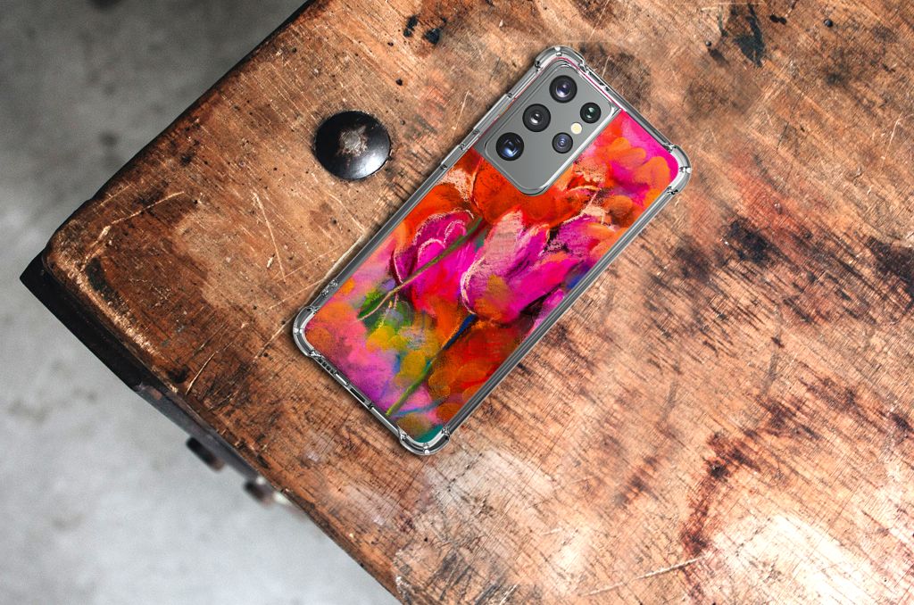 Back Cover Samsung Galaxy S21 Ultra Tulips B2C Telecom