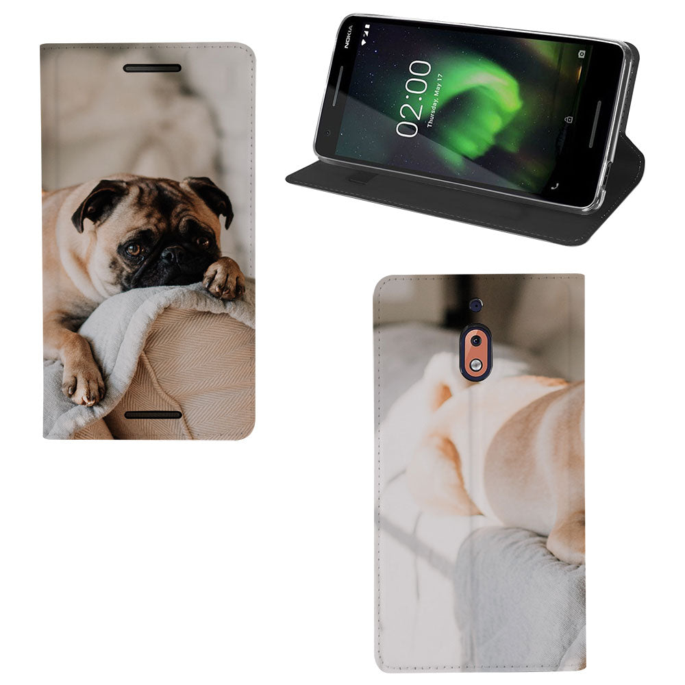Nokia 2.1 Standcase Hoesje Maken met Foto