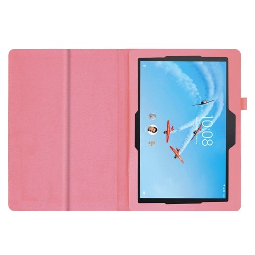 Bookcase Lenovo Tab E10 Lichtroze met Standaard