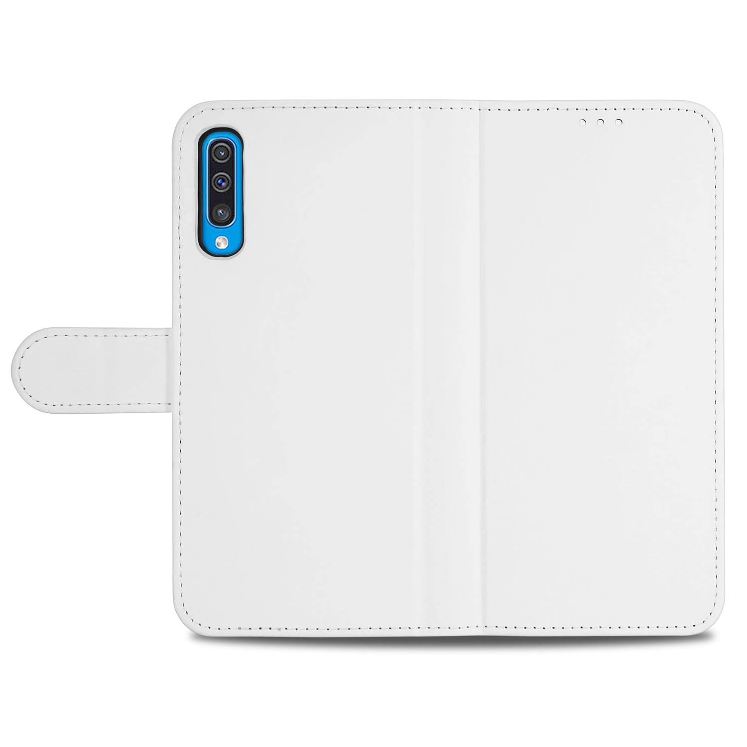 Samsung Galaxy A50 Hoesje Wit met Pasjeshouder