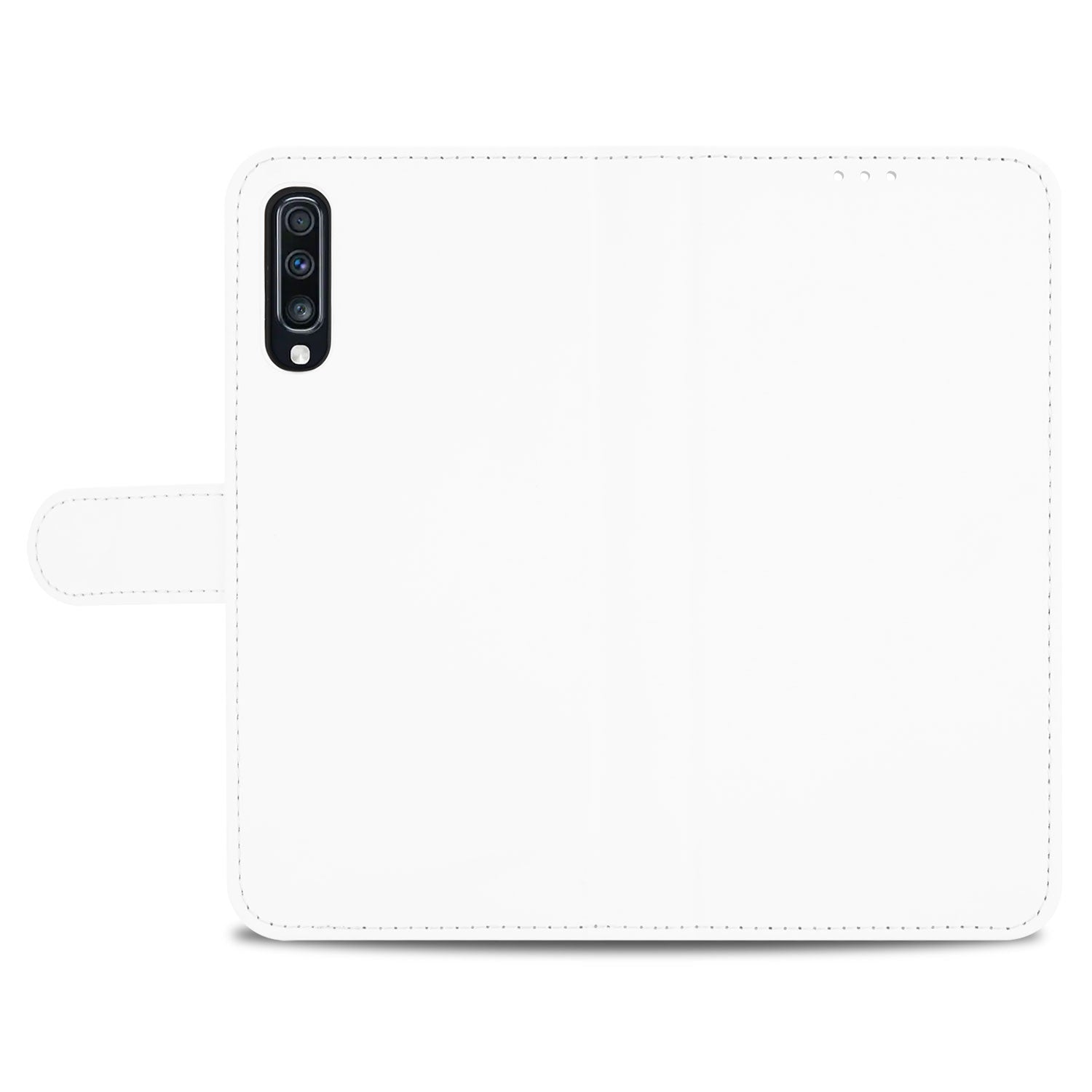 Samsung Galaxy A70 Hoesje Wit met Pasjeshouder