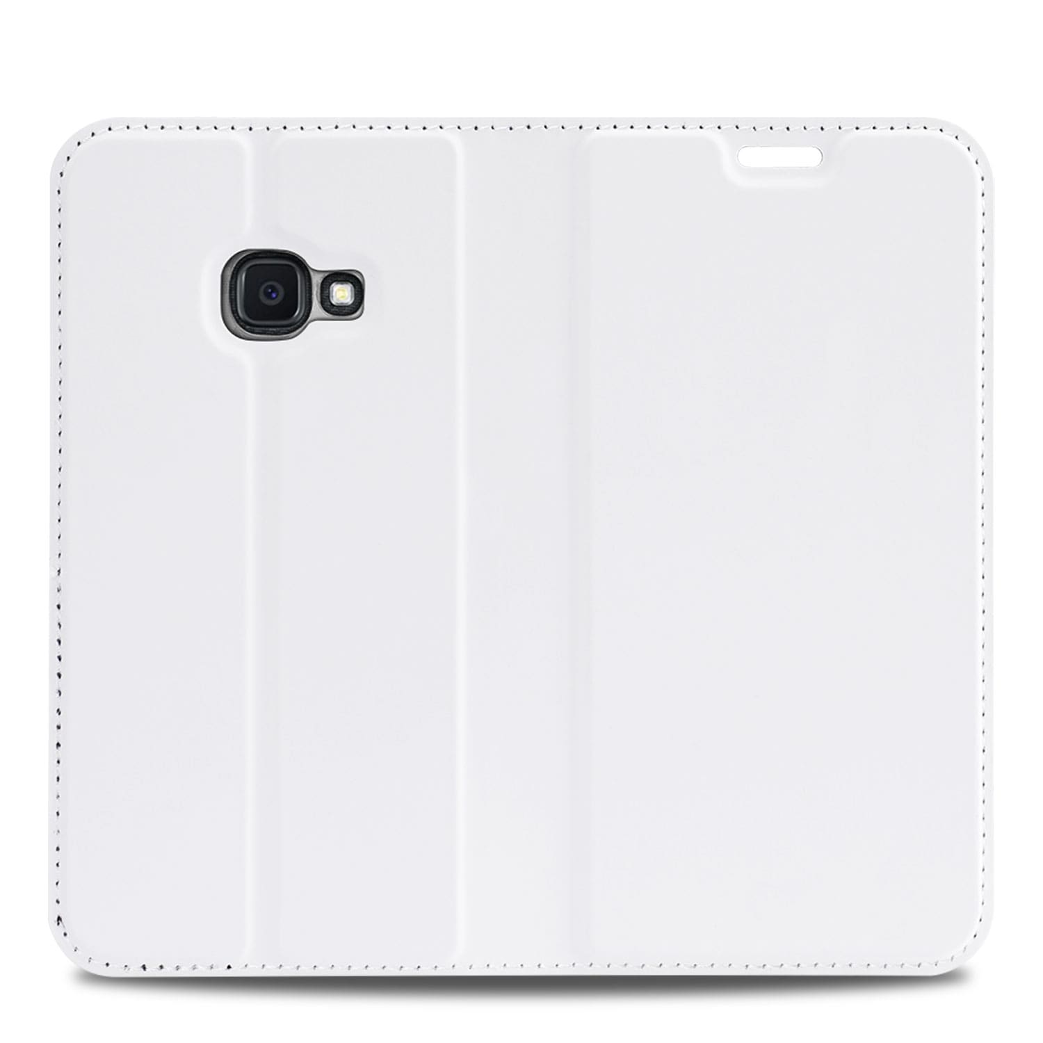 Samsung Galaxy Xcover 4s Hoesje Wit met Pashouder