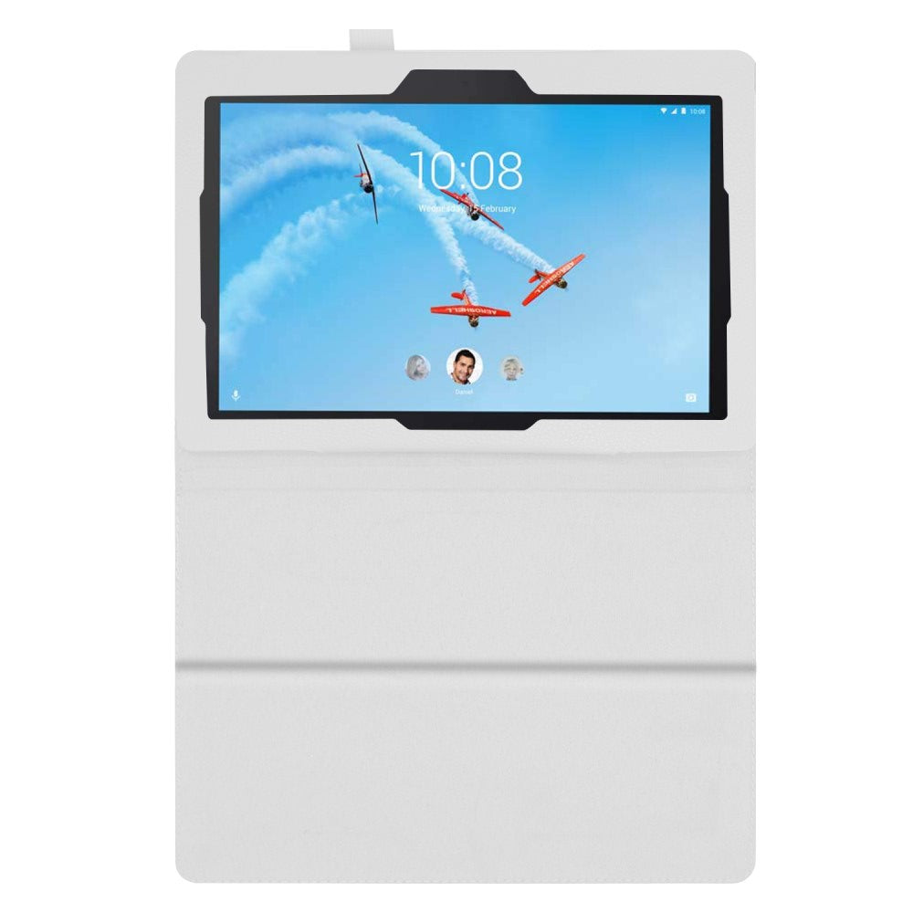 Lenovo Tab E10 Tablet Hoes Wit met Standaard