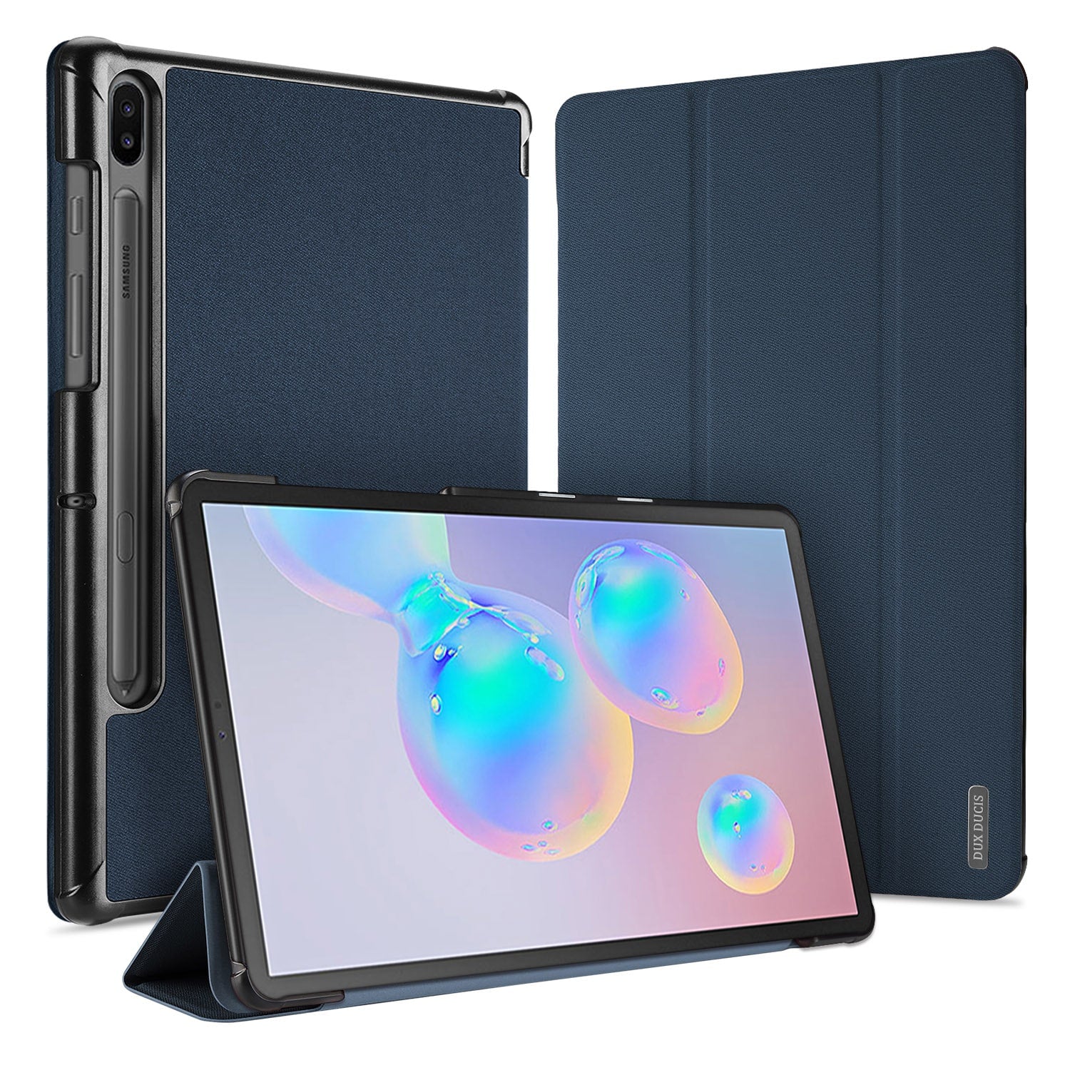 Samsung Galaxy Tab S6 Hoes Blauw Tri-Fold