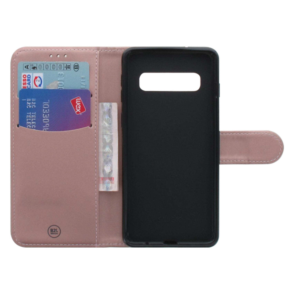 Samsung Galaxy S10 Hoesje Rose met Flexibele Houder