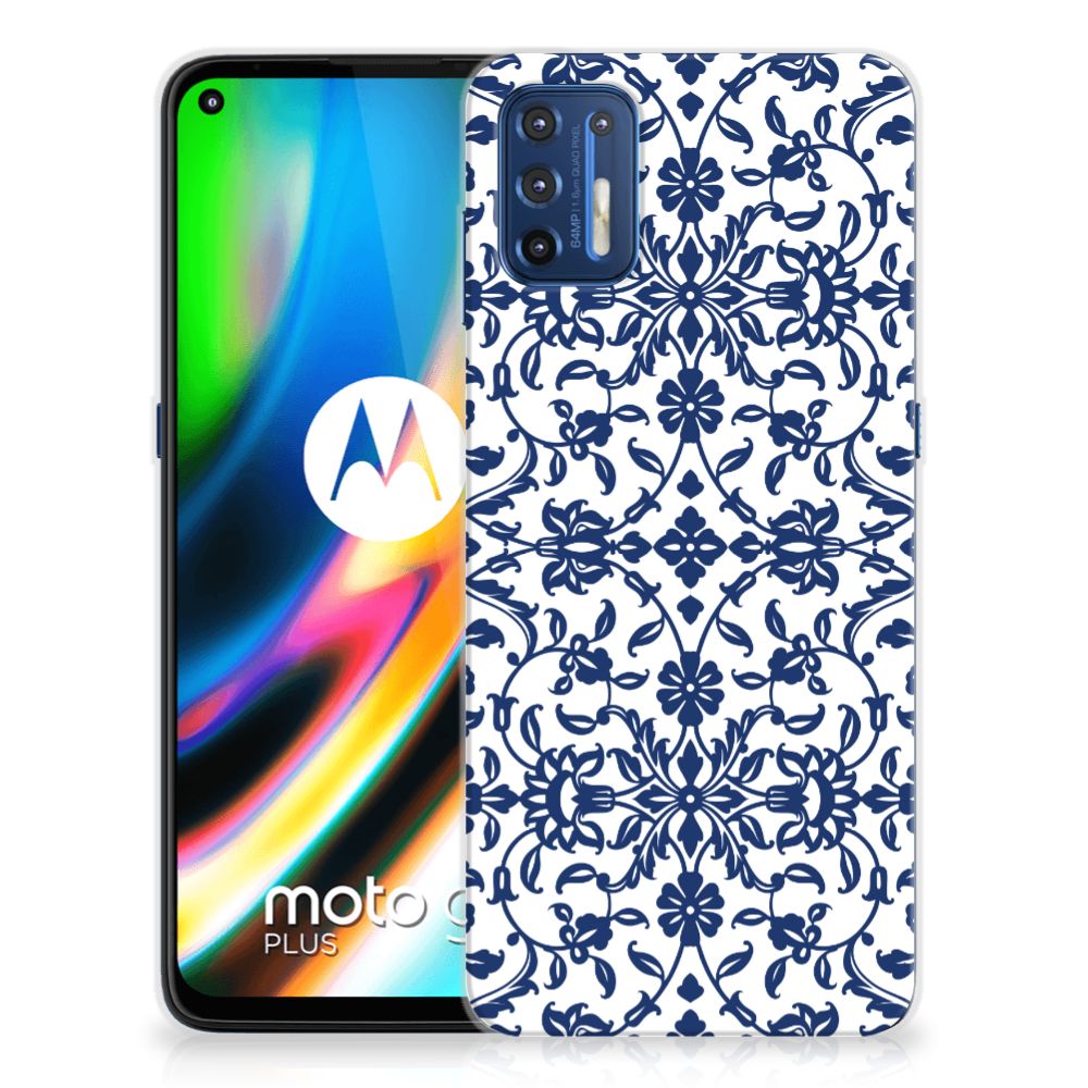 Motorola Moto G9 Plus TPU Case Flower Blue B2C Telecom