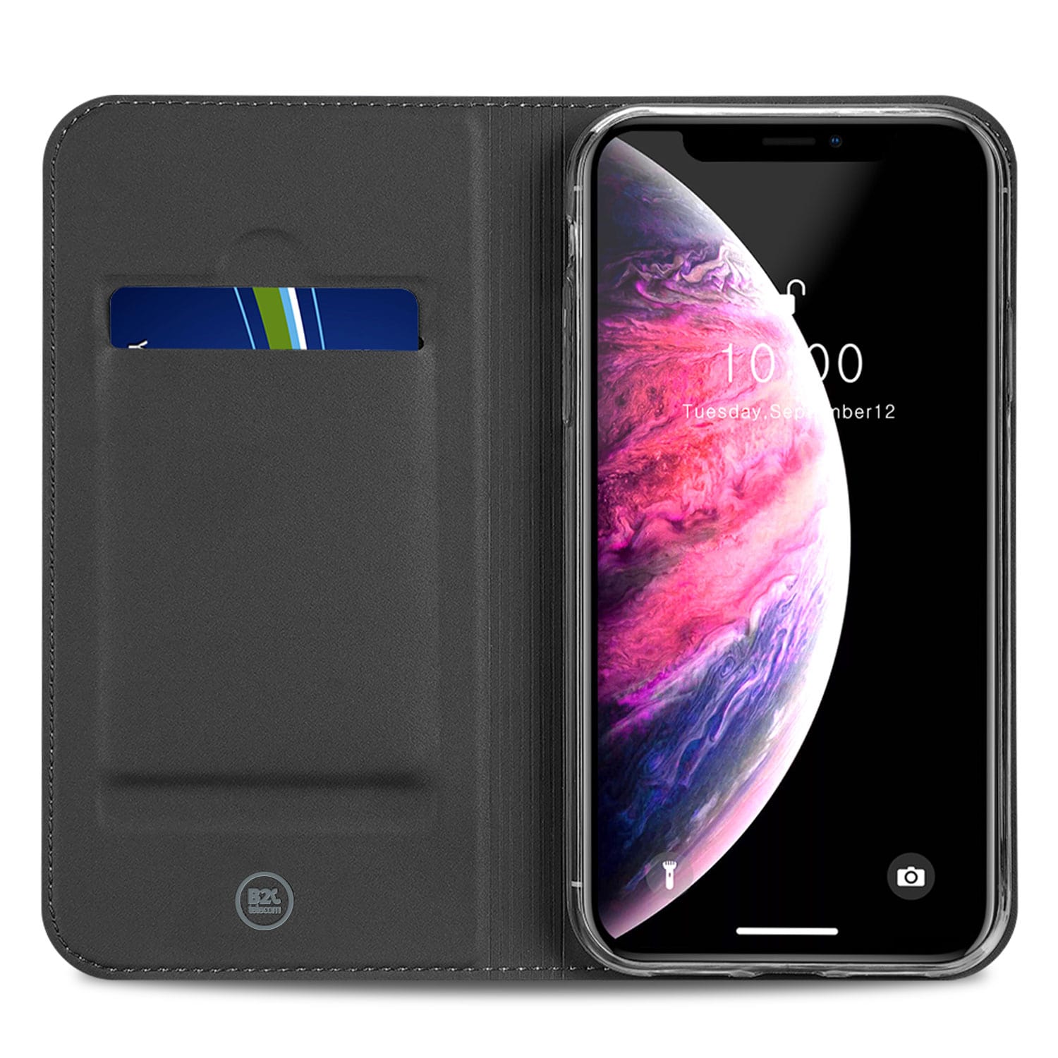 Apple iPhone 11 Pro Max Hoesje Wit met Standaardfunctie