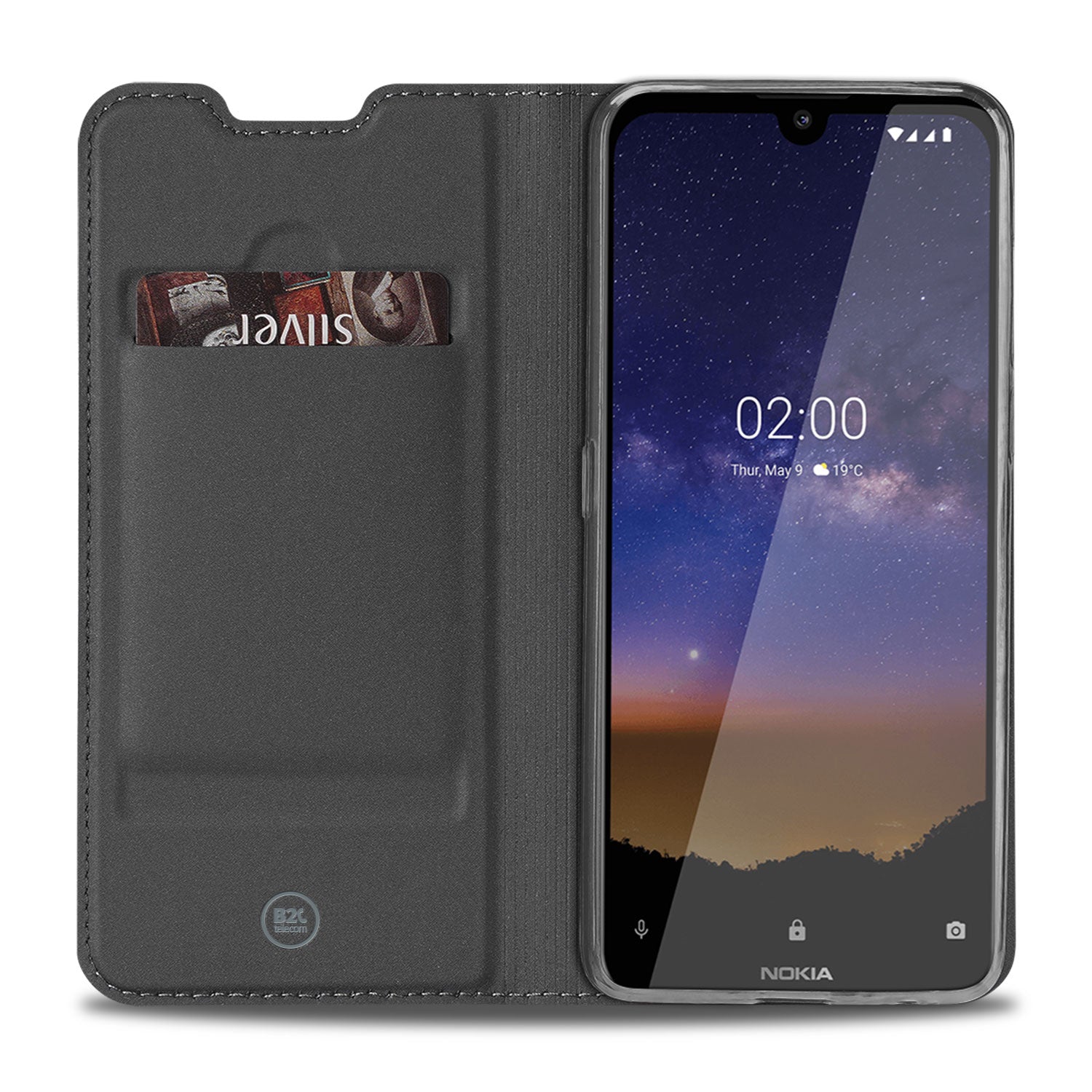 Nokia 2.2 Hoesje Wit met Standaardfunctie