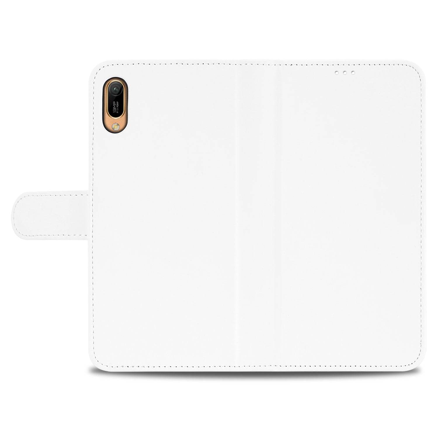 Huawei Y6 (2019) Hoesje Wit met Pasjeshouder