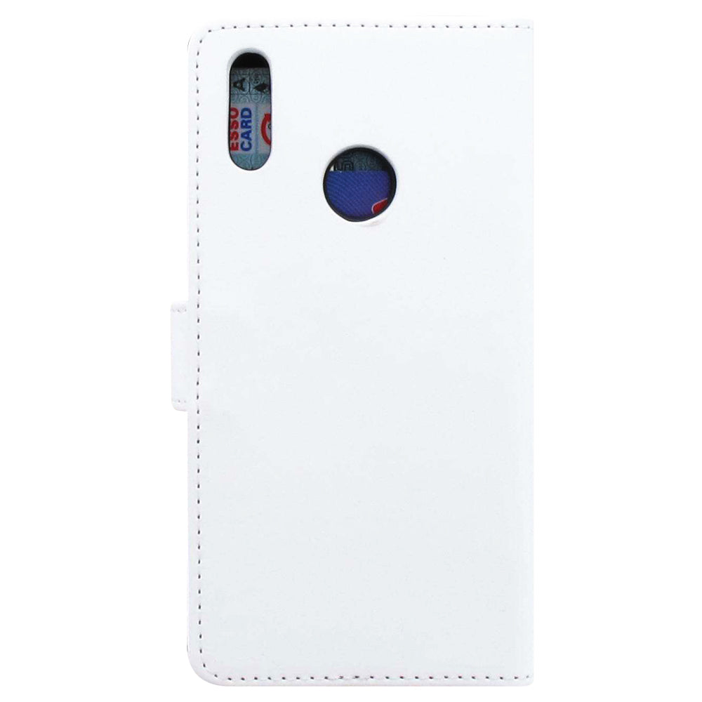 Huawei Y7 (2019) Hoesje Wit met Pasjeshouder