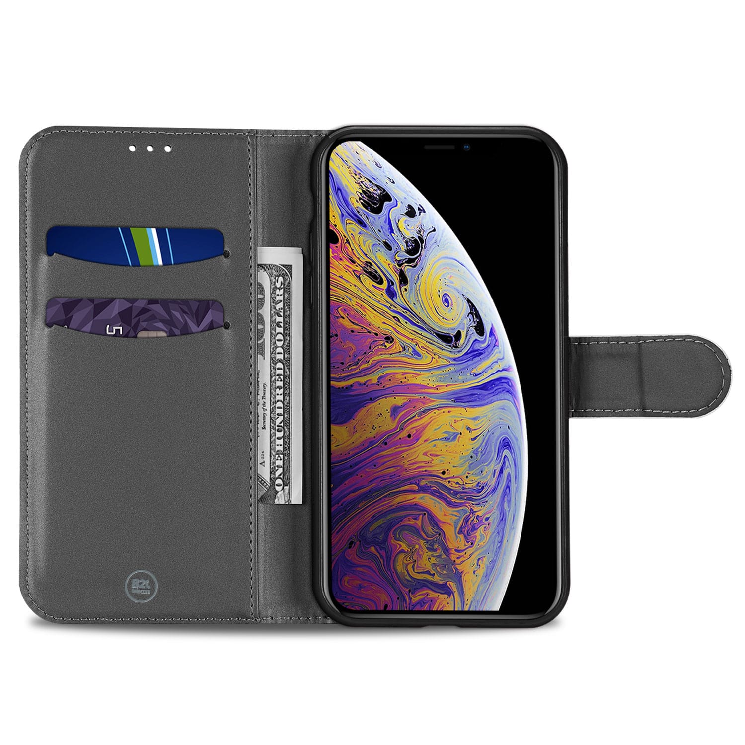 Apple iPhone 11 Hoesje Wit met Pasjeshouder
