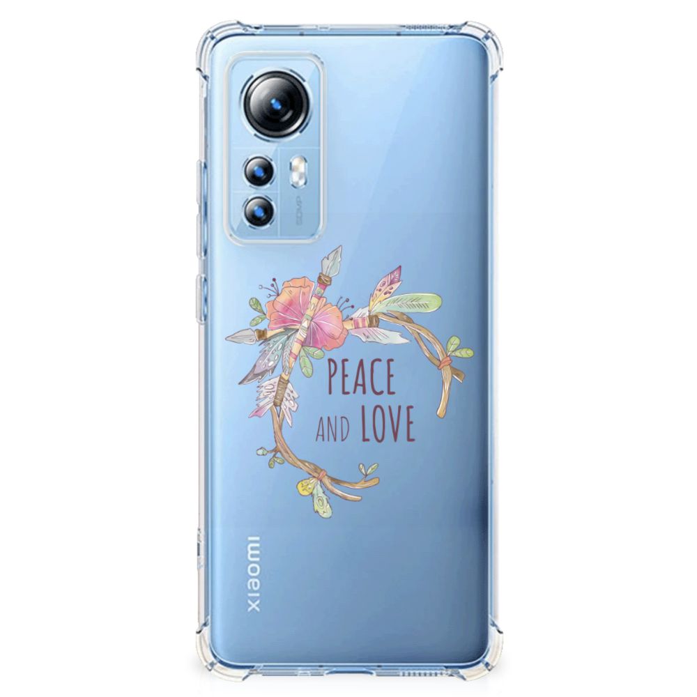 Xiaomi 12 Lite Stevig Bumper Hoesje Boho Text B2C Telecom
