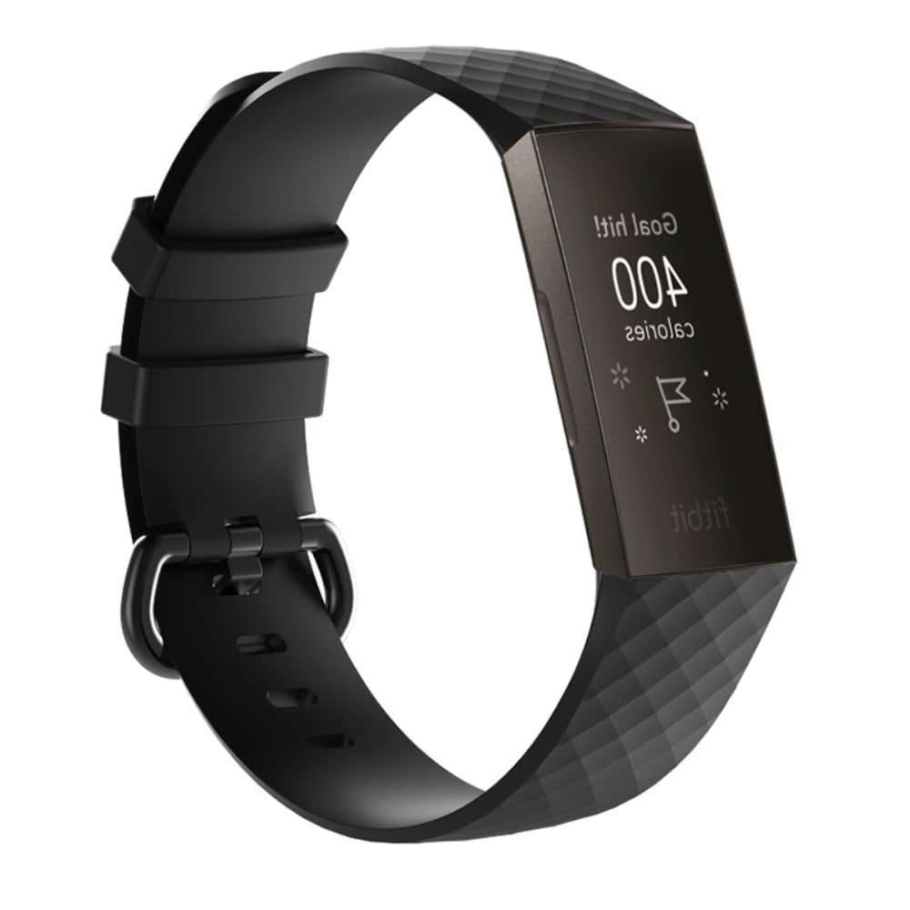 Siliconen Bandje Fitbit Charge 3/4 Zwart