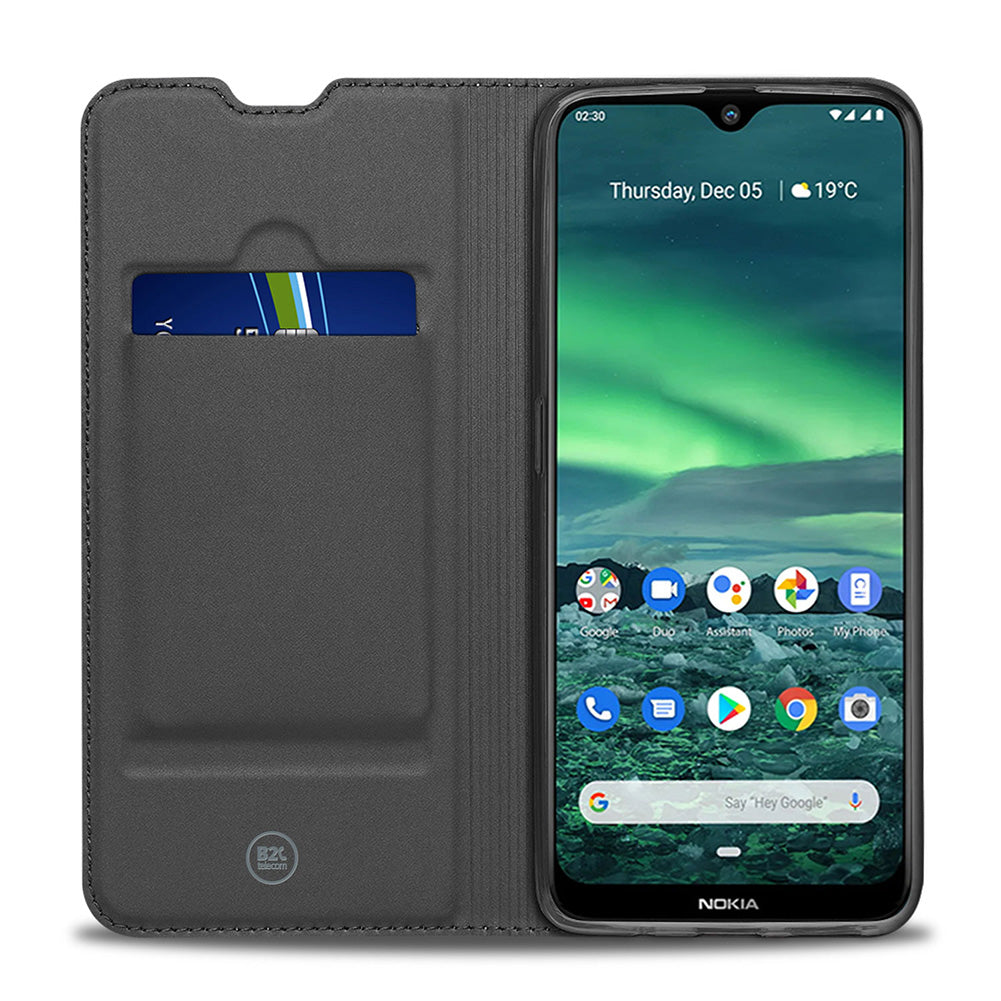 Nokia 2.3 Bookcover Hoesje Wit met Pashouder
