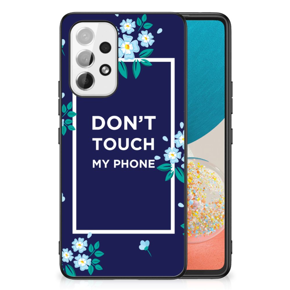 Samsung Galaxy A53 Telefoon Hoesje Flowers Blue DTMP