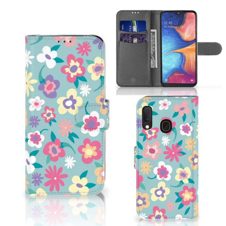 Samsung Galaxy A20e Hoesje Flower Power