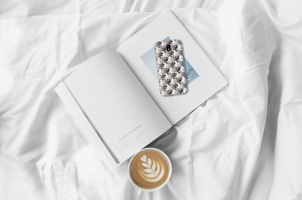 Samsung Galaxy J7 2017 | J7 Pro TPU Hoesje Salamander Grey