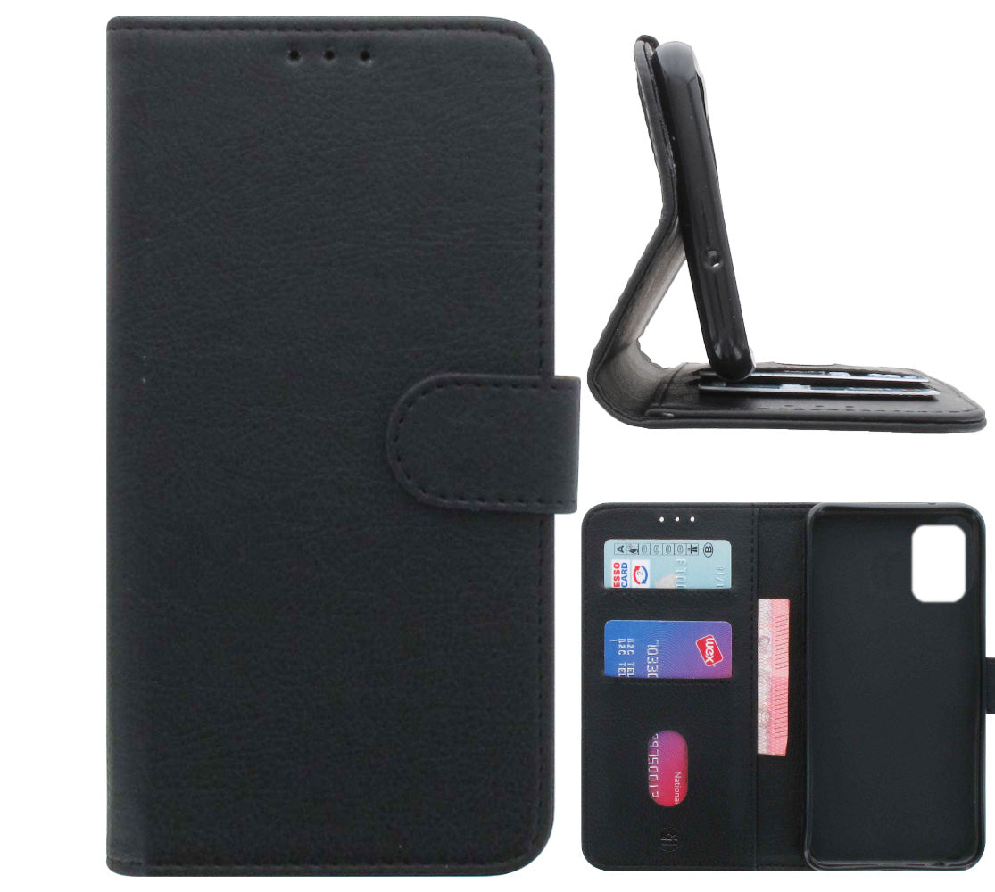 Book Case Samsung Galaxy S10 Lite Hoesje Zwart met Pasjeshouder
