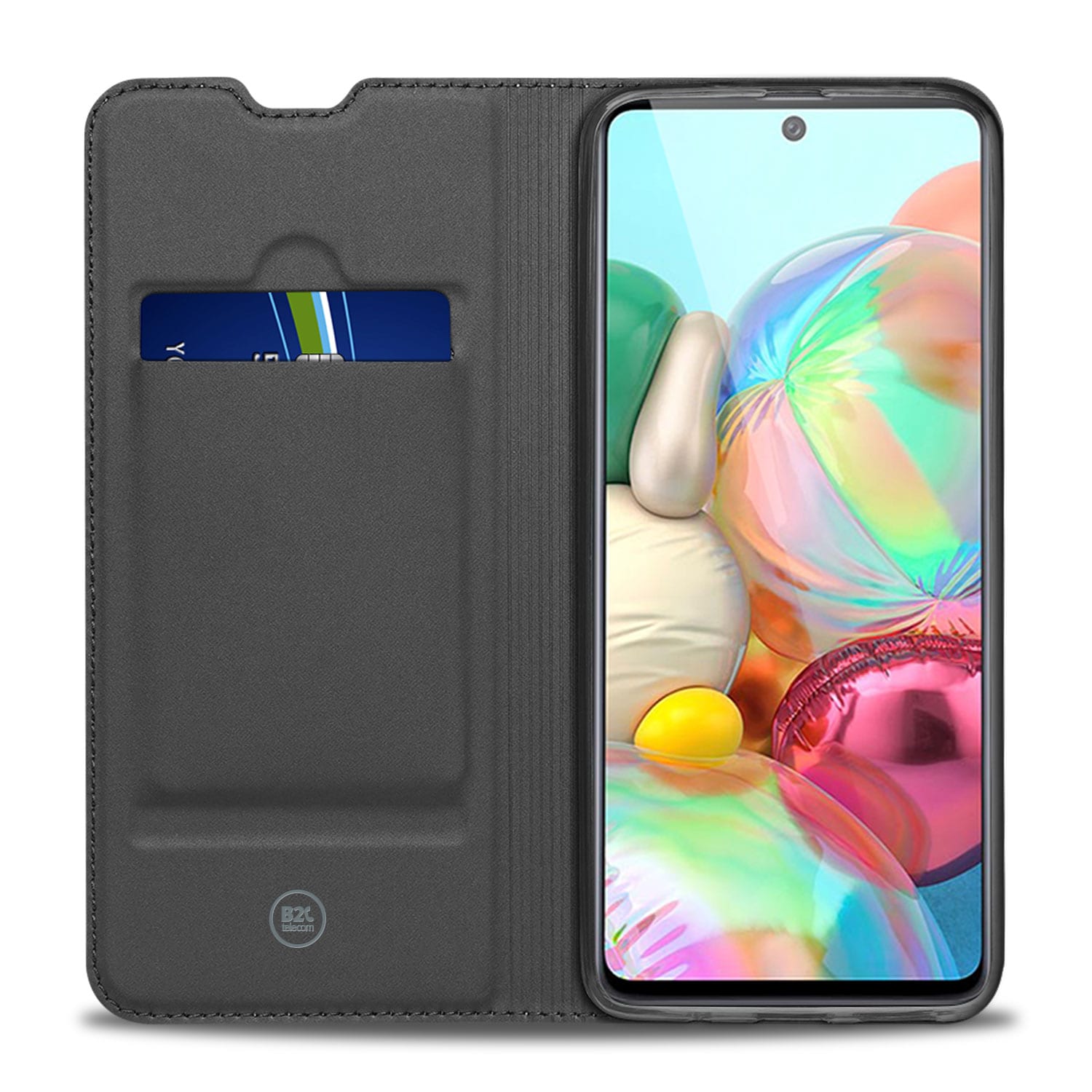 Bookcover Hoesje Samsung Galaxy A71 Wit met Pashouder