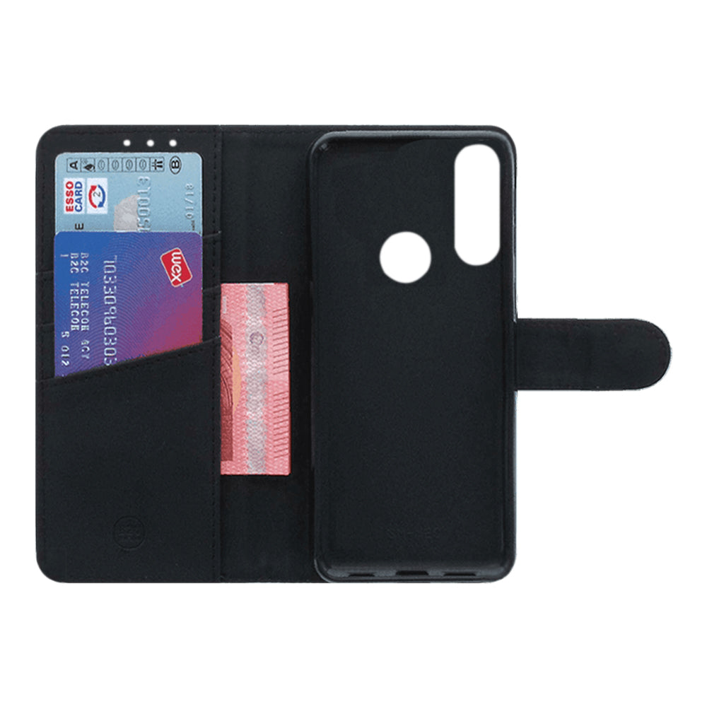 Telefoonhoesje Alcatel 1S 2020 Wallet Bookcase Wit met Pasjeshouder