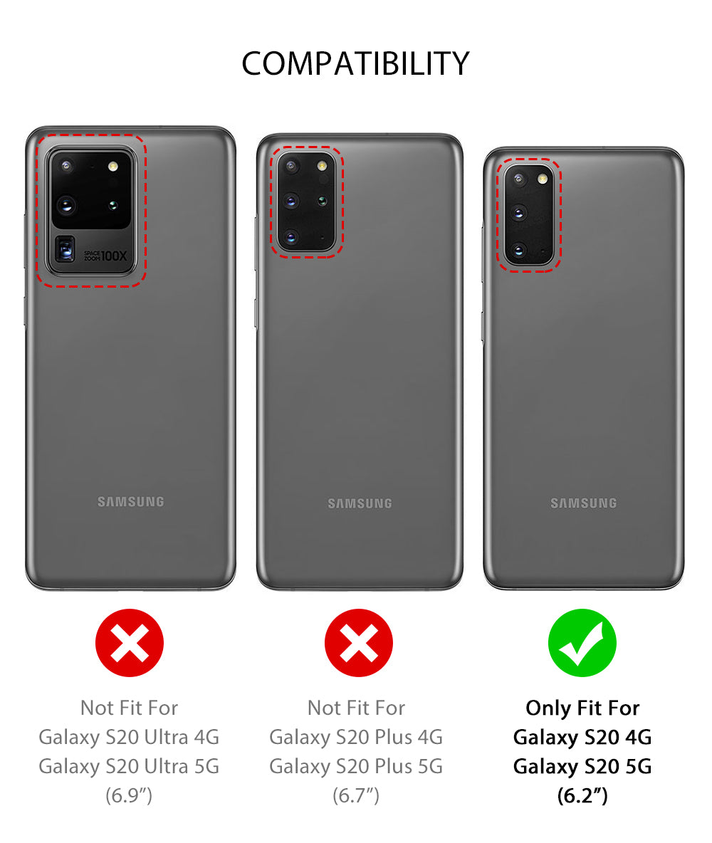 Samsung S20 Hoesje TPU Gripcase Zwart/wit