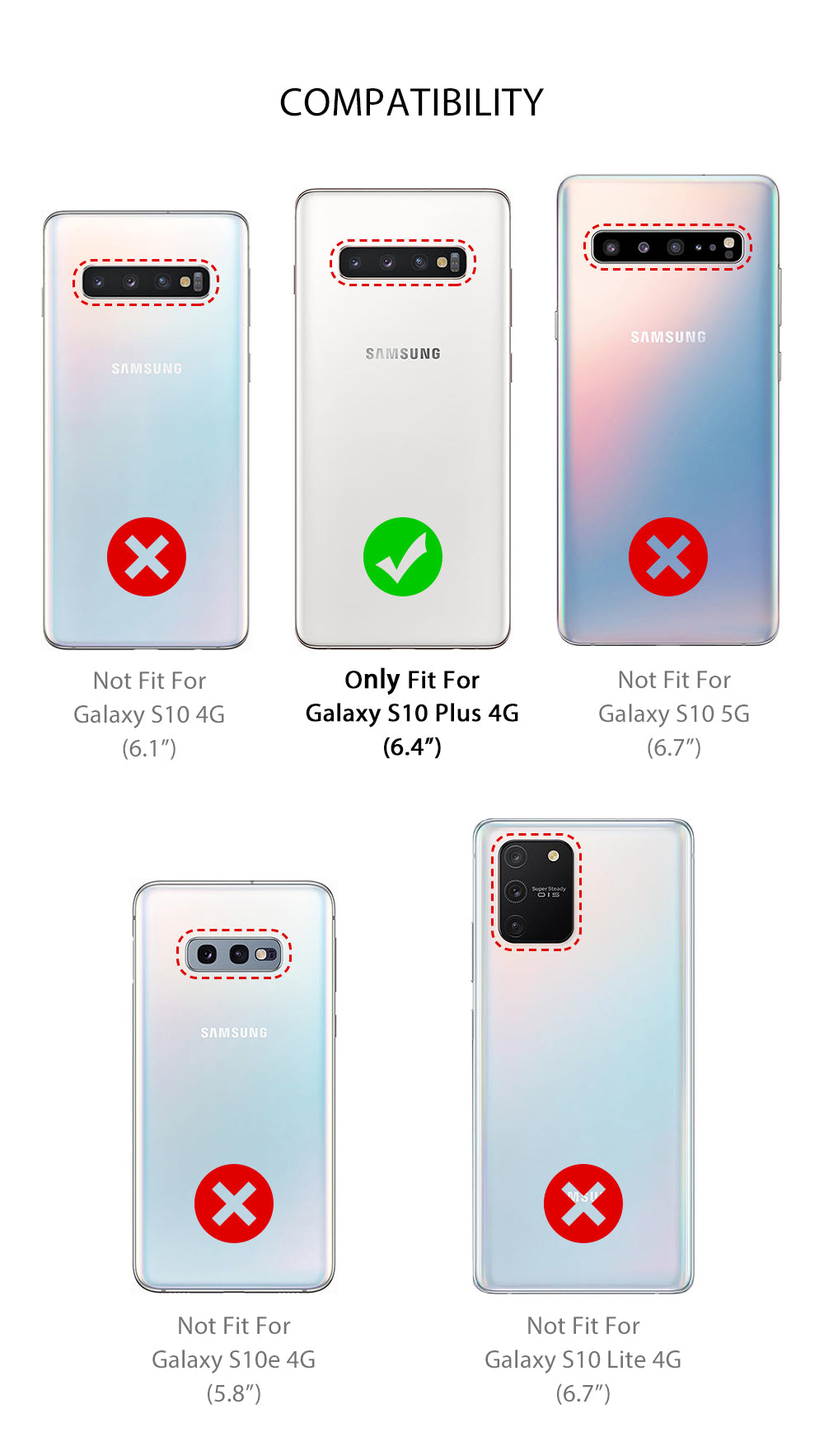 Samsung Galaxy S10 Plus Hoesje TPU Gripcase Zwart/wit