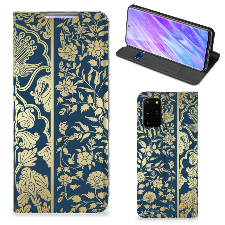 Samsung Galaxy S20 Plus Smart Cover Beige Flowers