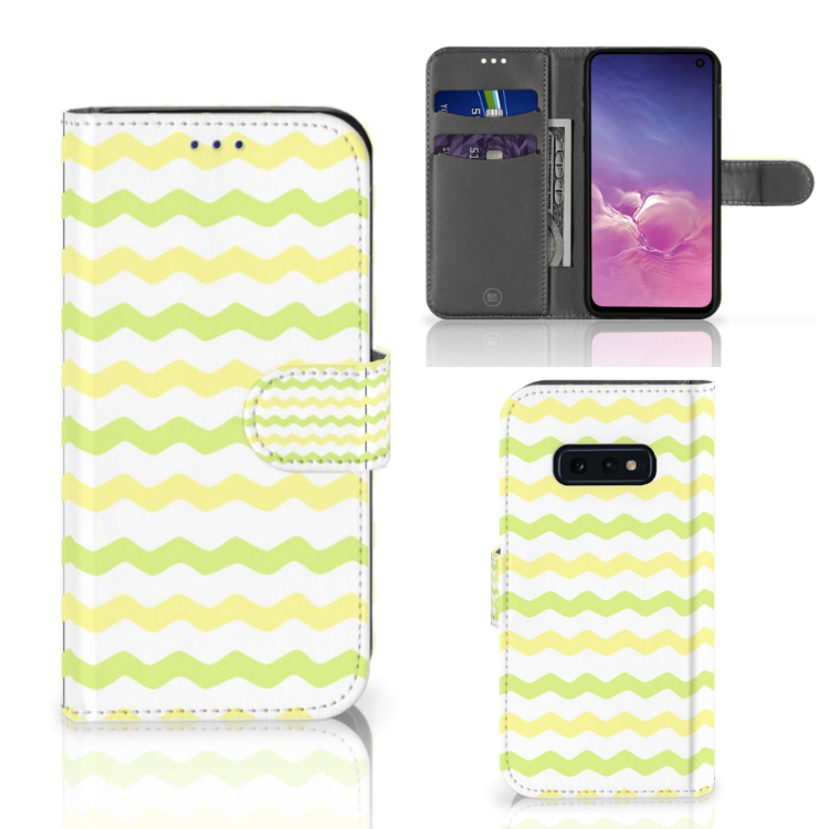 Samsung Galaxy S10e Telefoon Hoesje Waves Yellow