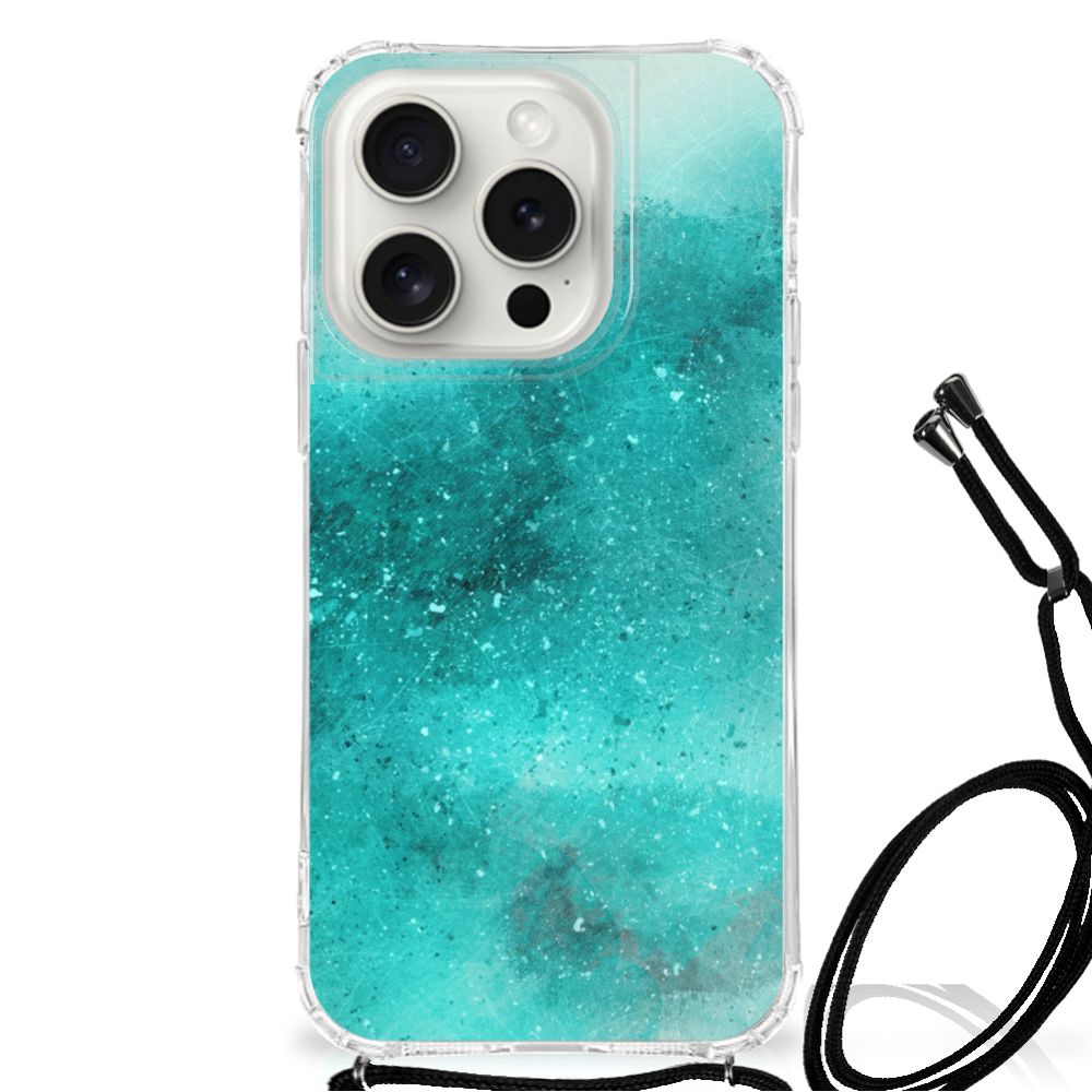 Back Cover iPhone 15 Pro Painting Blue B2C Telecom
