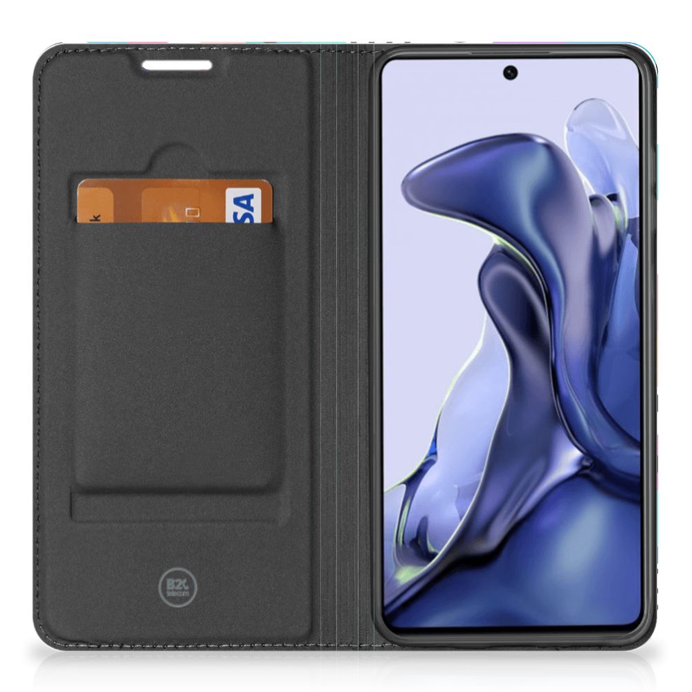 Xiaomi 11T | Xiaomi 11T Pro Stand Case Blokken Kleurrijk - B2C Telecom