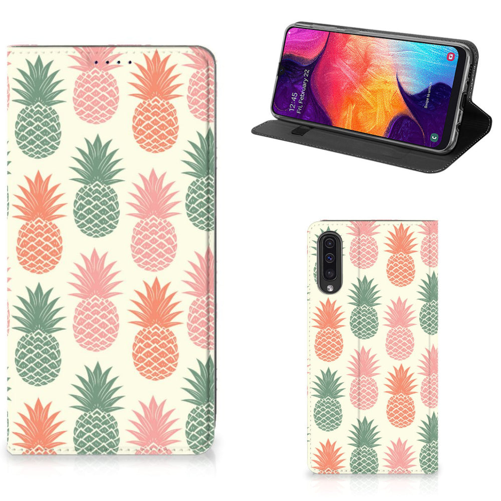 Samsung Galaxy A50 Flip Style Cover Ananas