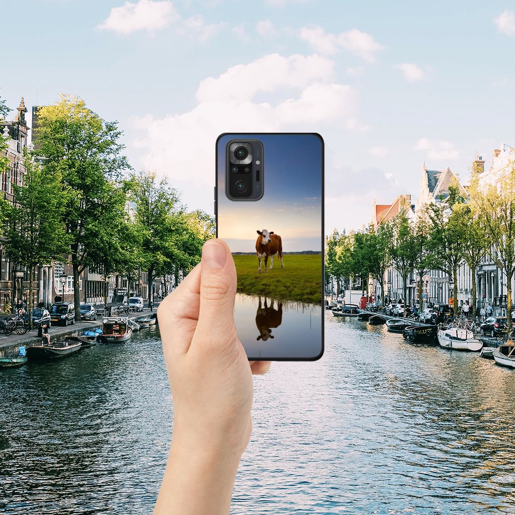 Xiaomi Redmi Note 10 Pro Dierenprint Telefoonhoesje Koe B2C Telecom