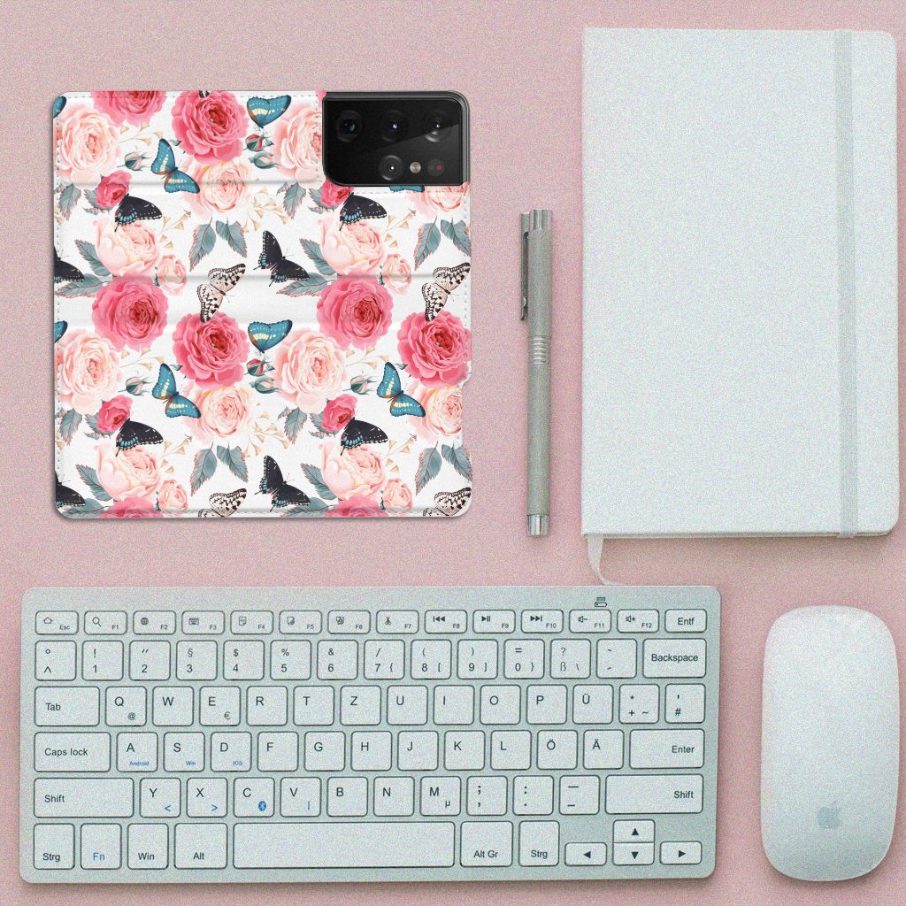 Samsung Galaxy S21 Ultra Smart Cover Butterfly Roses