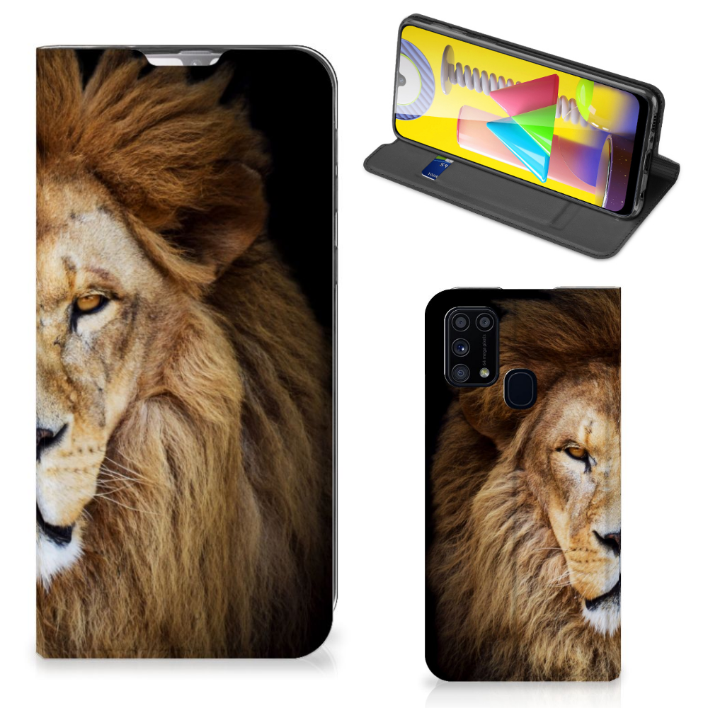Samsung Galaxy M31 Hoesje maken Leeuw - B2C Telecom